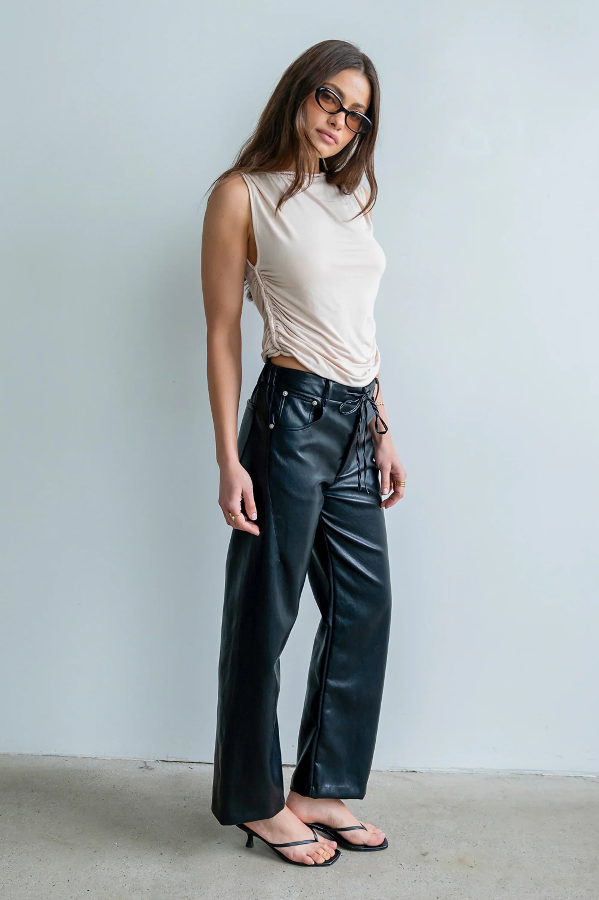 Maia Braided Top in Bone