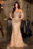 Maya Gown Fitted Dress With Fringe