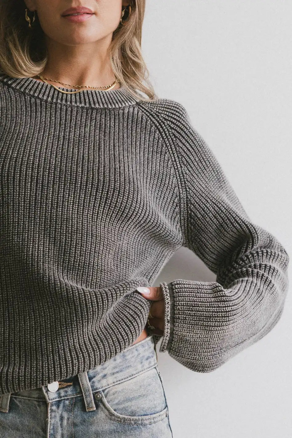 Aveline Knit Sweater in Black FINAL SALE