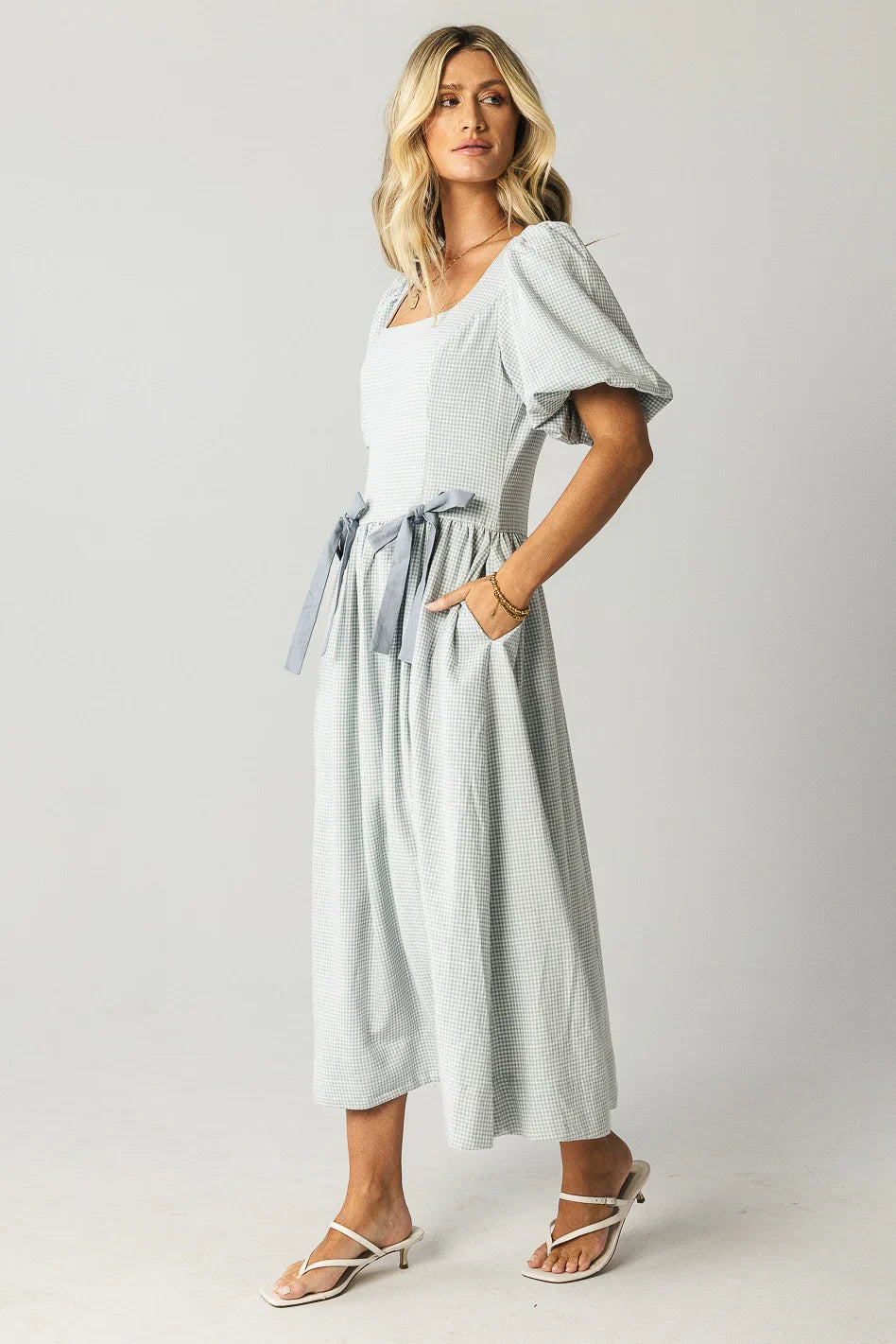 Elyse Gingham Maxi Dress FINAL SALE