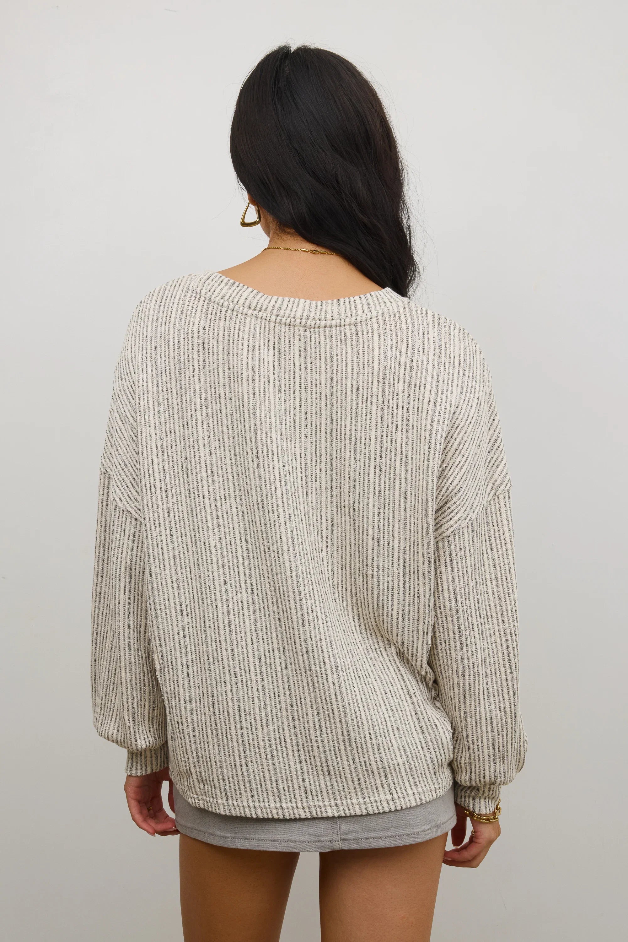 Tate Knit Sweater in Oatmeal