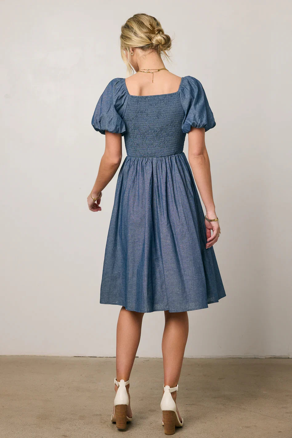 Tesalina Denim Midi Dress FINAL SALE