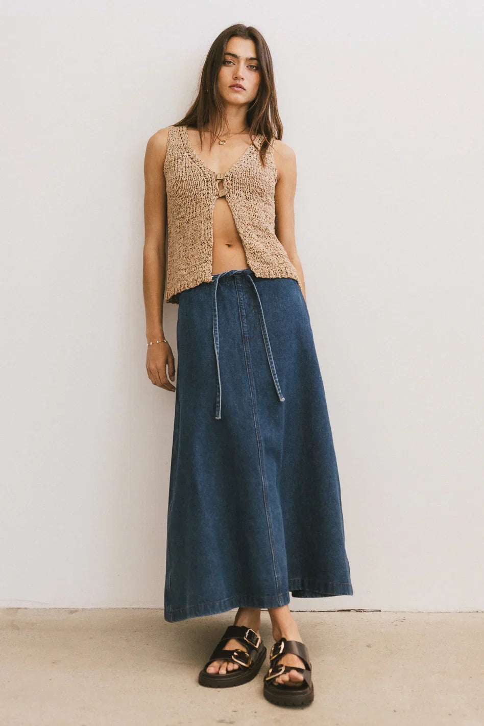 Arlo Denim Maxi Skirt FINAL SALE