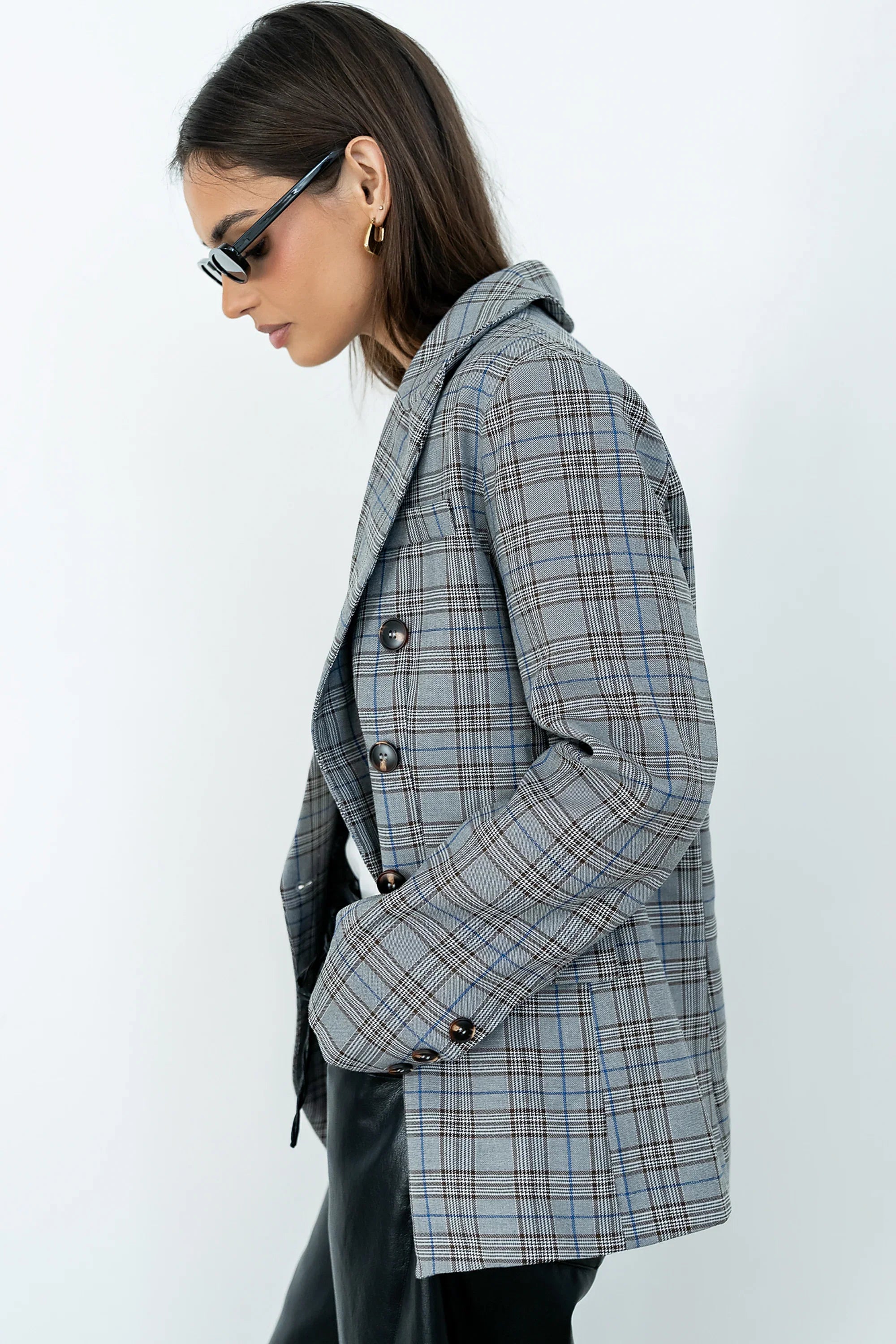 Daniel Mixed Media Blazer