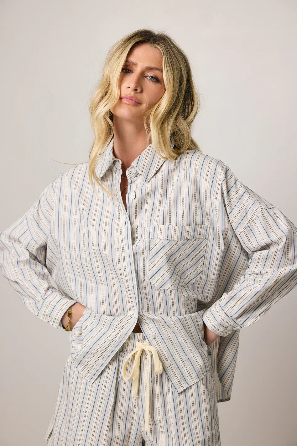 Tommy Striped Button Up FINAL SALE