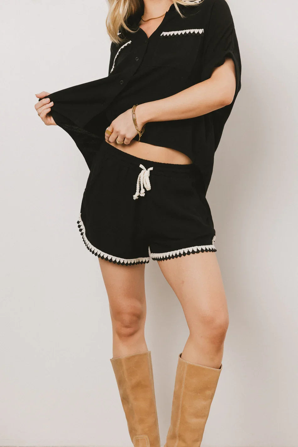Kiana Embroidered Shorts FINAL SALE