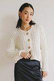 Janelle Knit Cardigan in Cream FINAL SALE