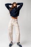 Scottie Barrel Jeans in Ecru FINAL SALE