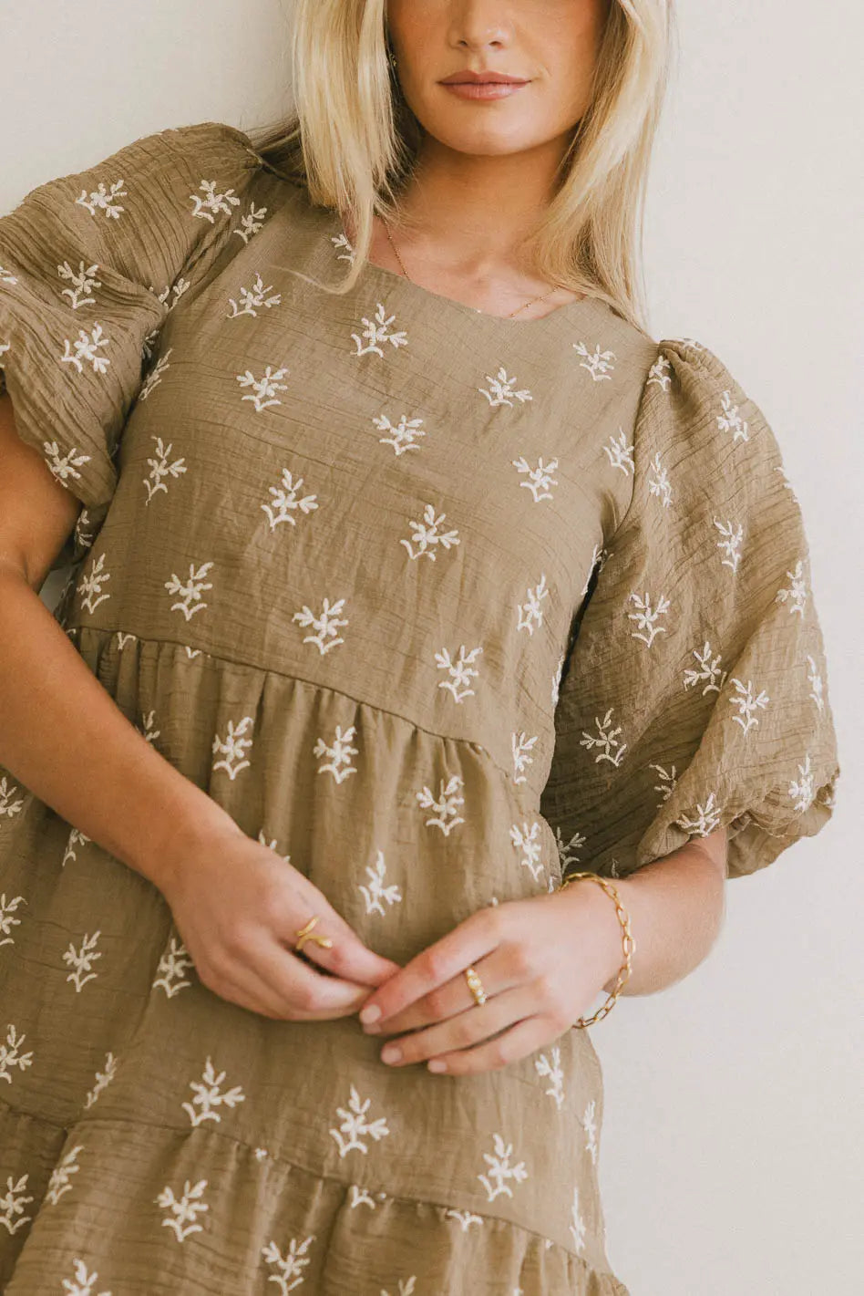 Marco Embroidered Mini Dress FINAL SALE