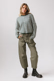 Miriam Striped Cardigan in Forest FINAL SALE