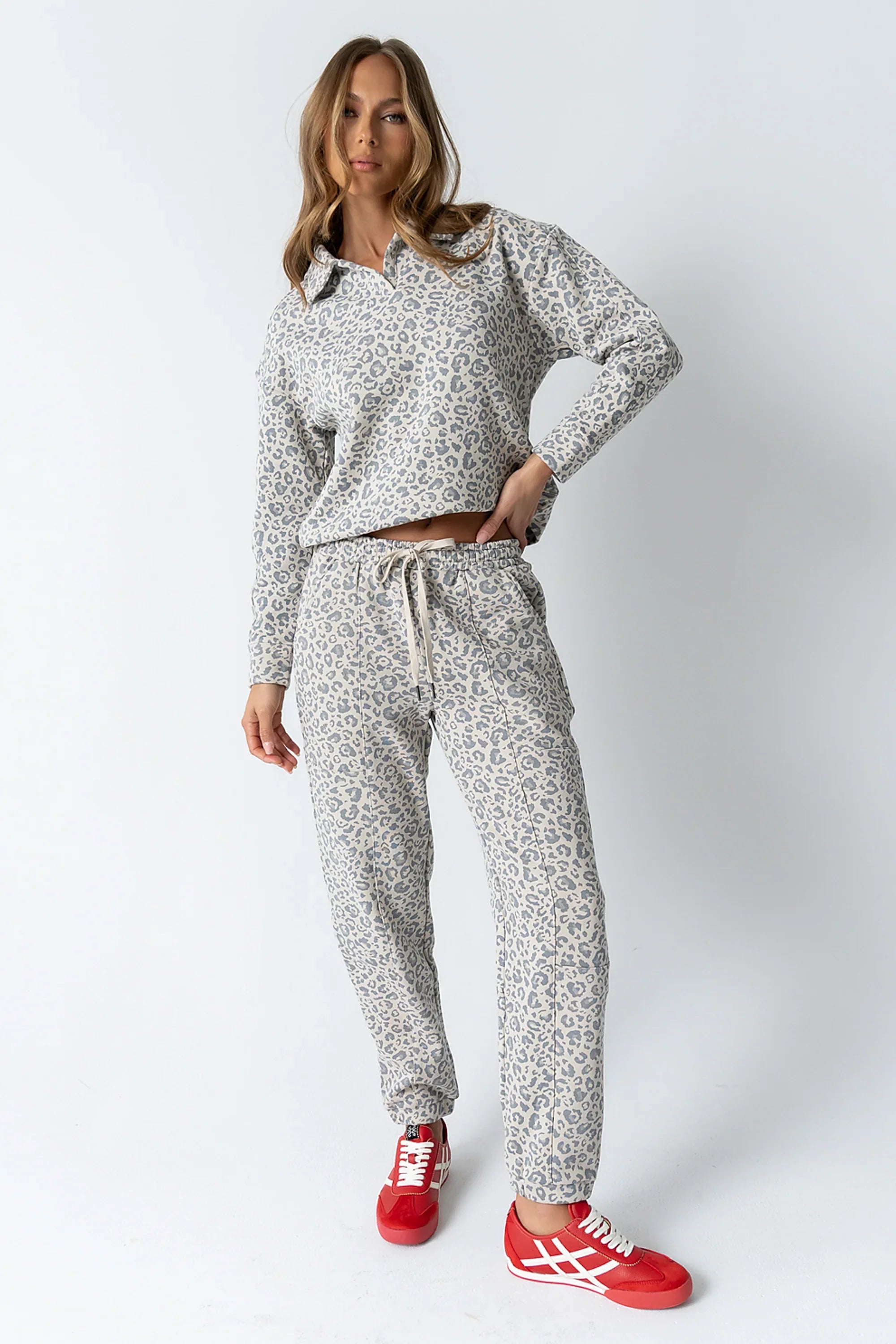 Patricia Barrel Sweatpants in Leopard FINAL SALE