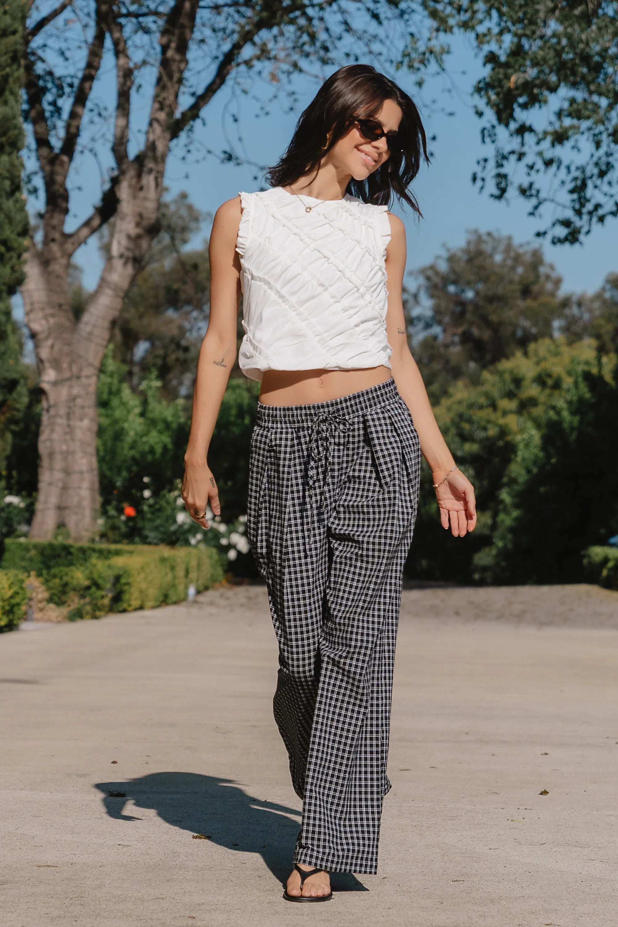 Mellie Ruffle Top in Off White