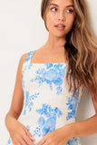 BLUEBELL BREEZE BLUE FLORAL MIDI DRESS