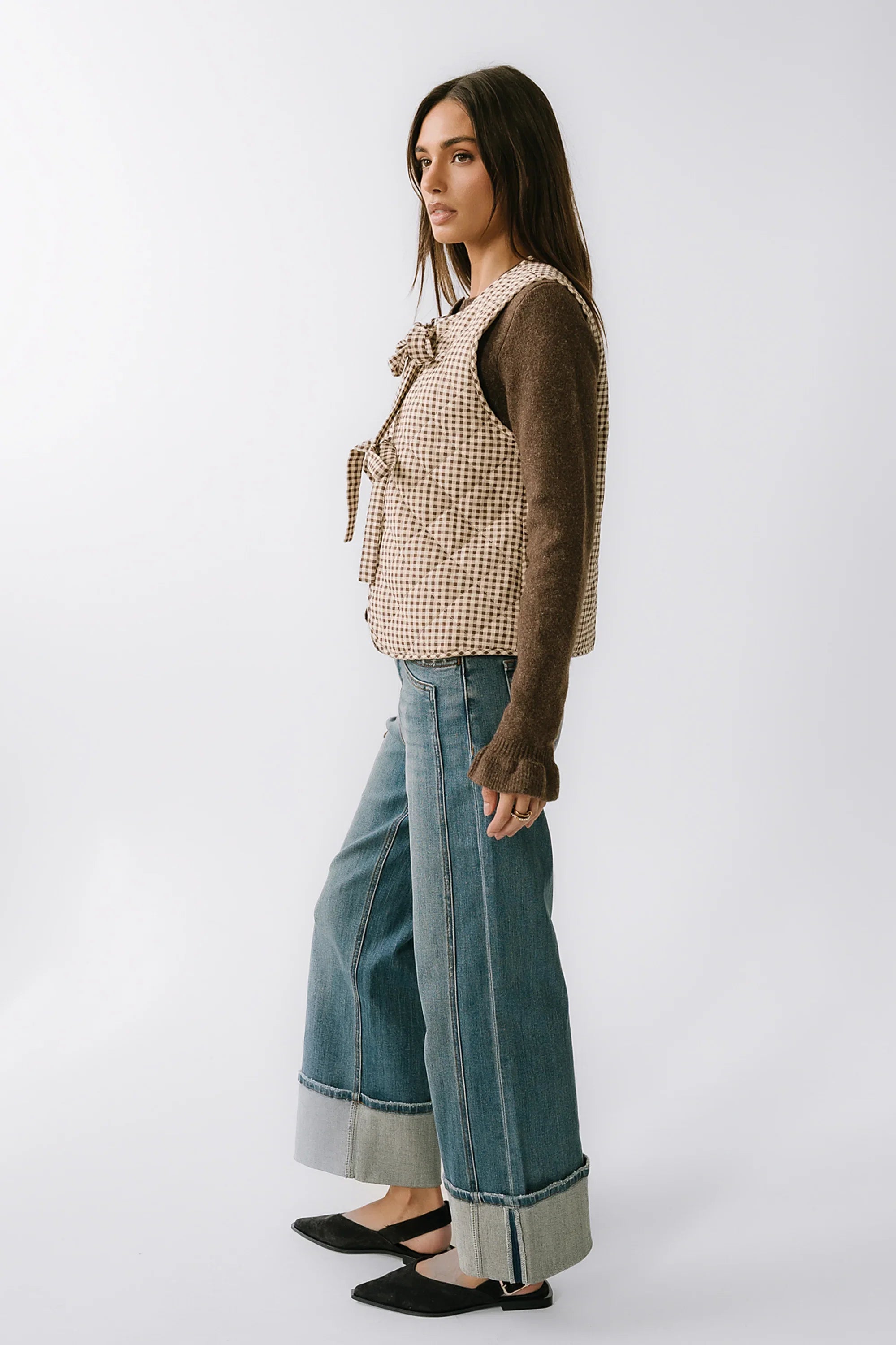 Vanessa Gingham Vest