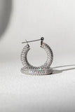 LUV AJ Pave Baby Amalfi Hoops