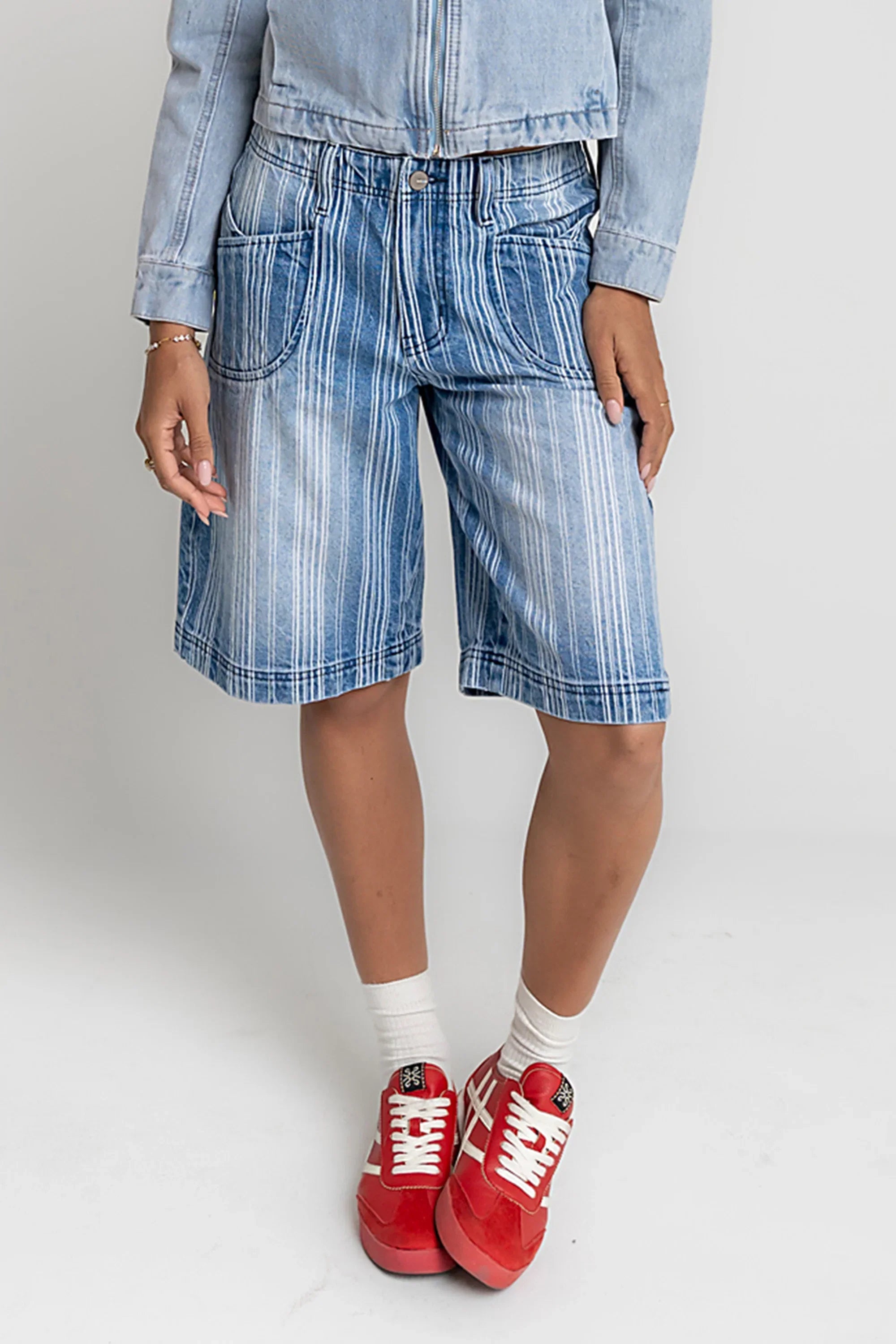 Franklin Striped Bermuda Shorts