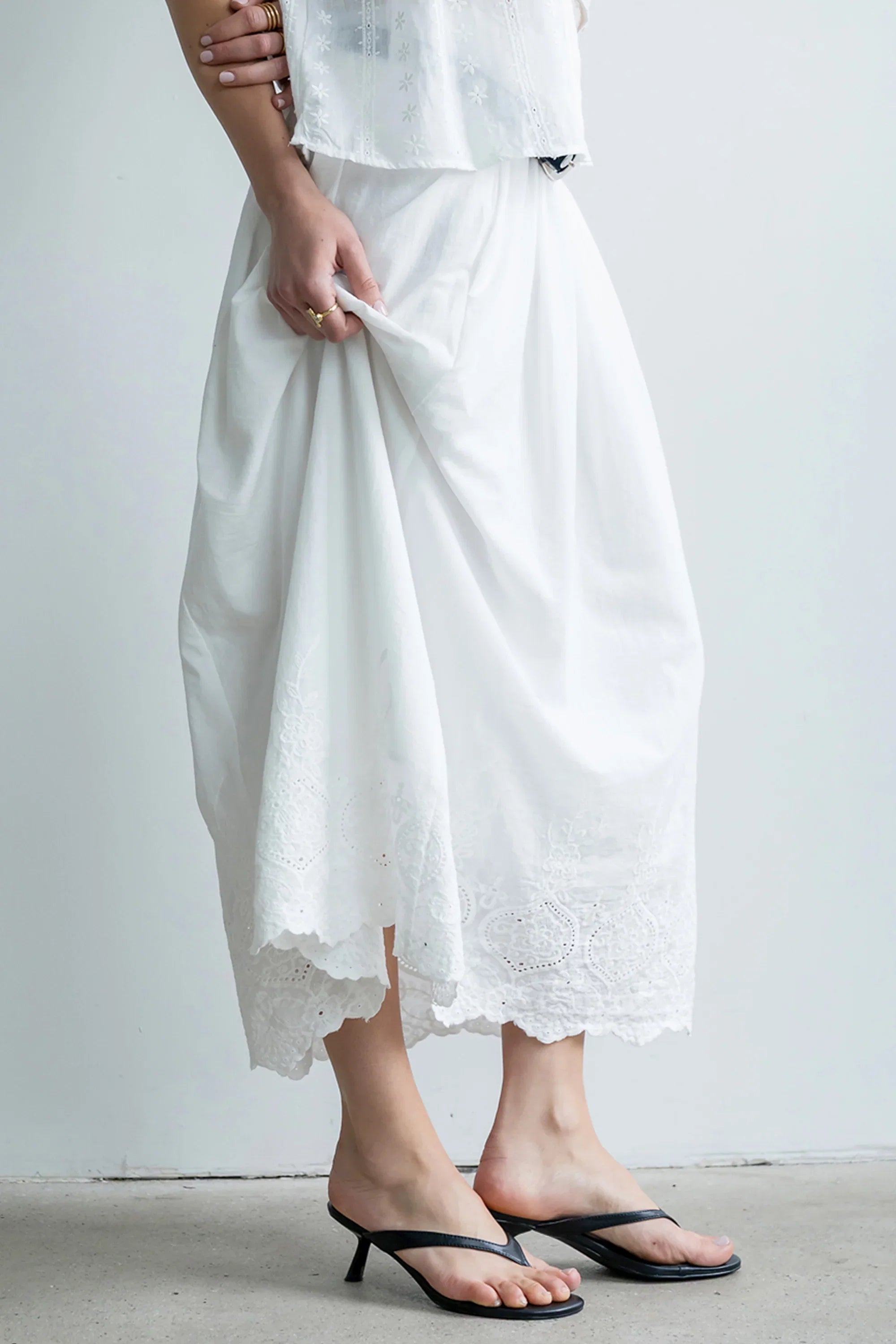 Chloe Embroidered Maxi Skirt