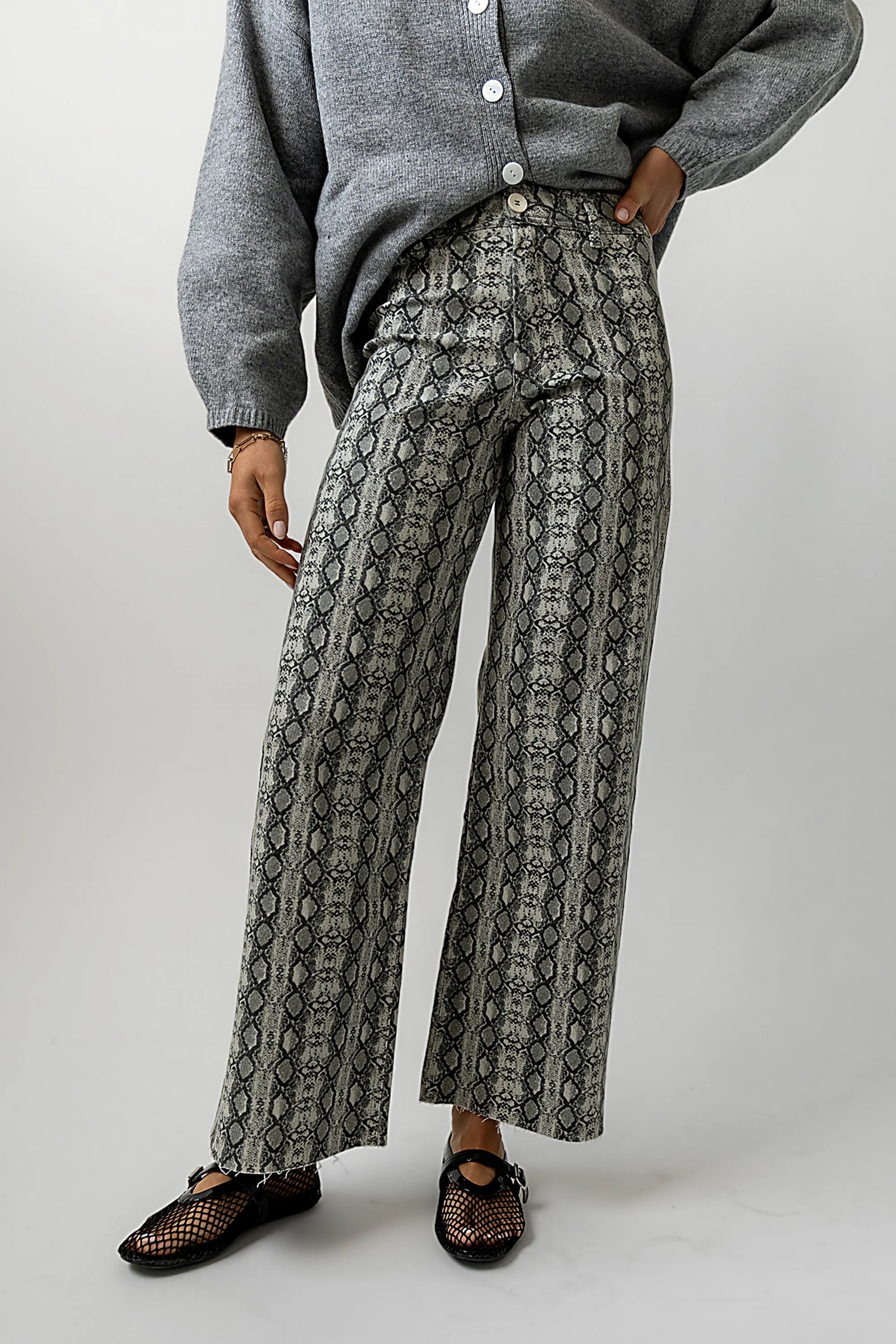 Brynn Snake Print Pants FINAL SALE