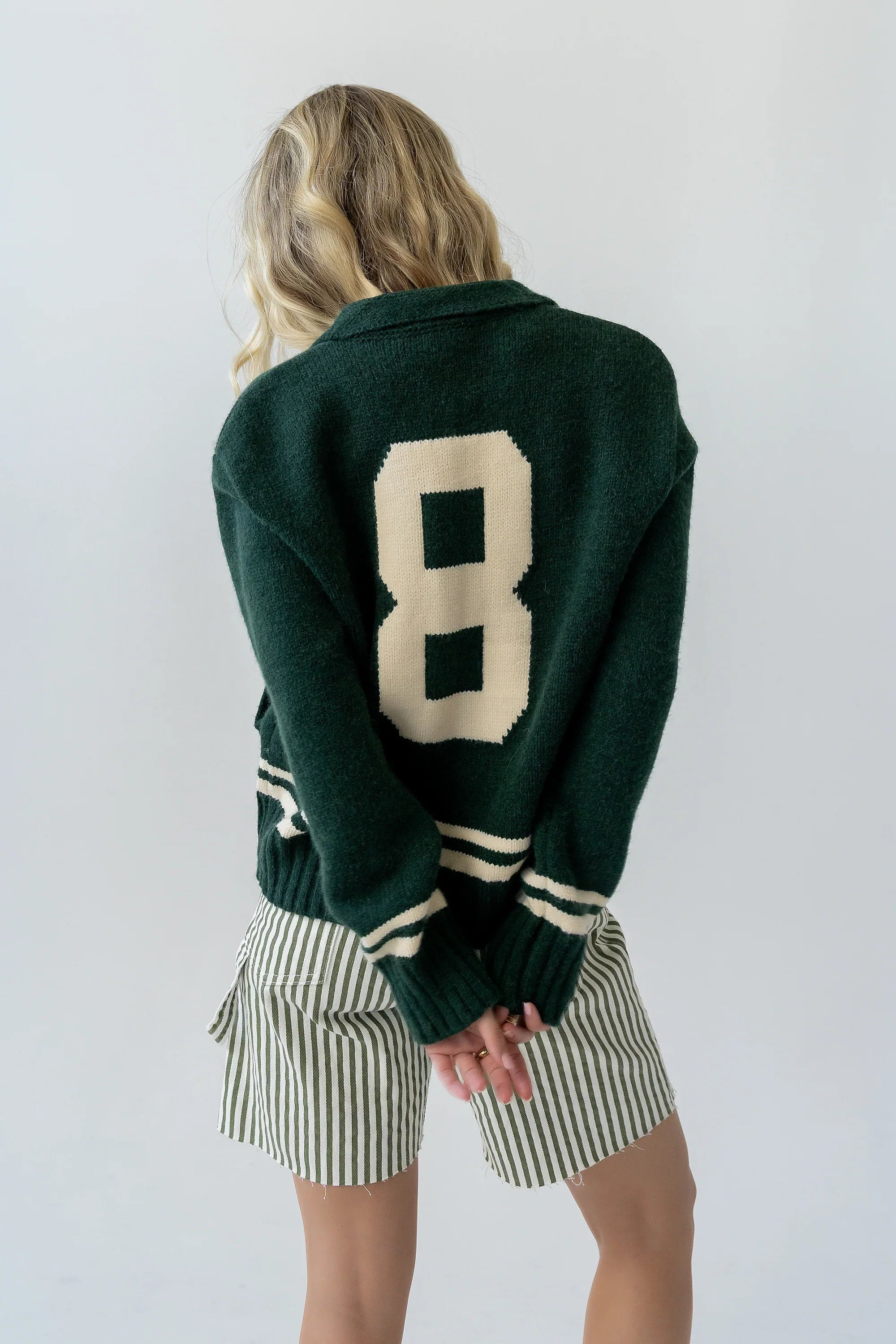 Polly Knit Jacket in Green