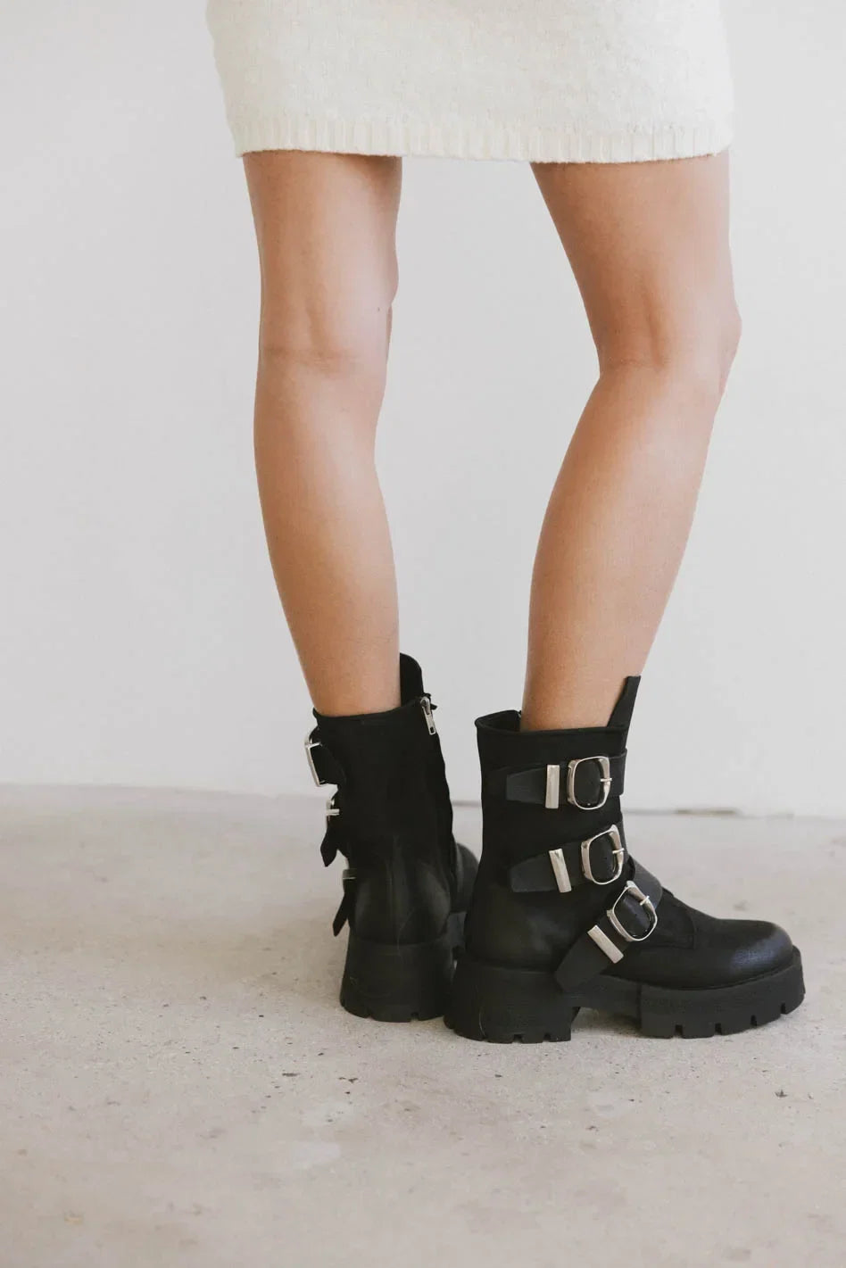 Steve Madden Roland Black Leather Boot FINAL SALE