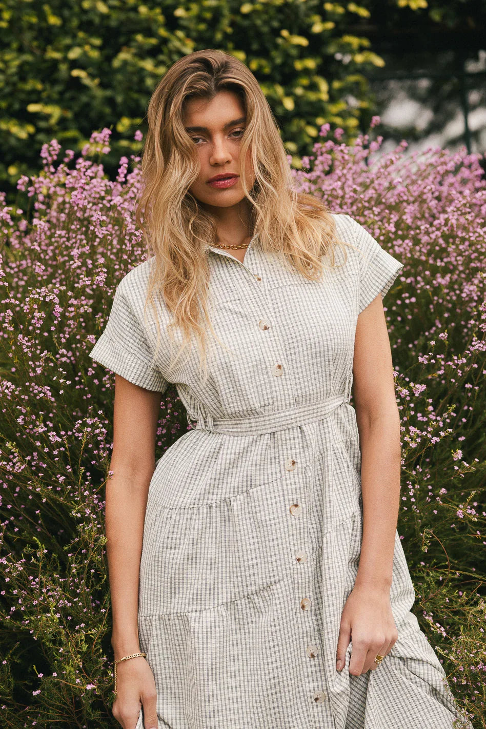 Tephra Plaid Midi Dress FINAL SALE
