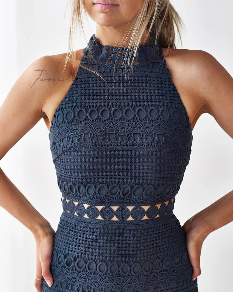 RIVERS MIDI DRESS STEEL BLUE