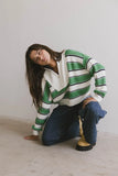 Kandy Half Zip Sweater in Green FINAL SALE