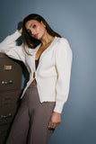 Minnie Knit Cardigan in Cream FINAL SALE