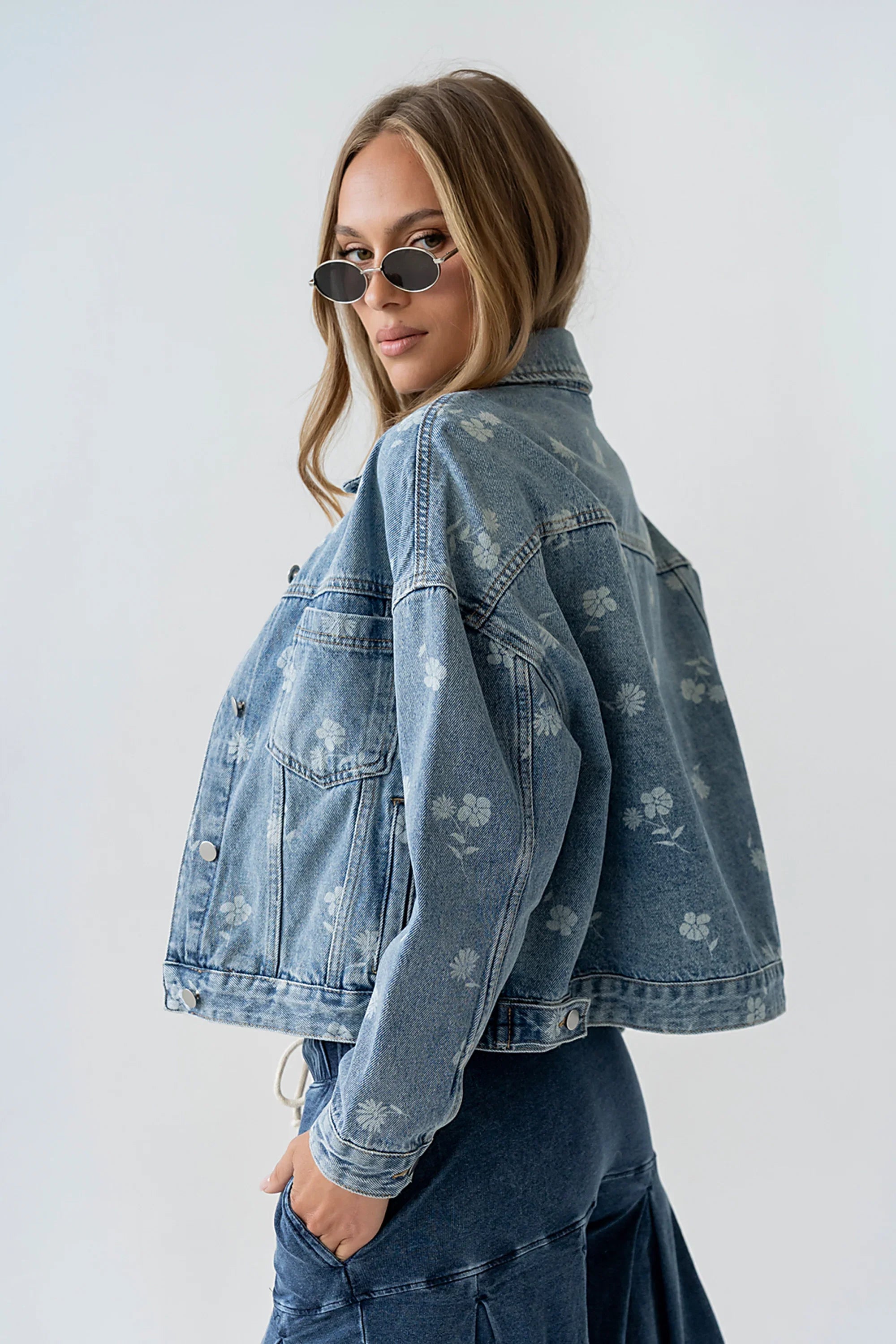 Carla Floral Denim Jacket