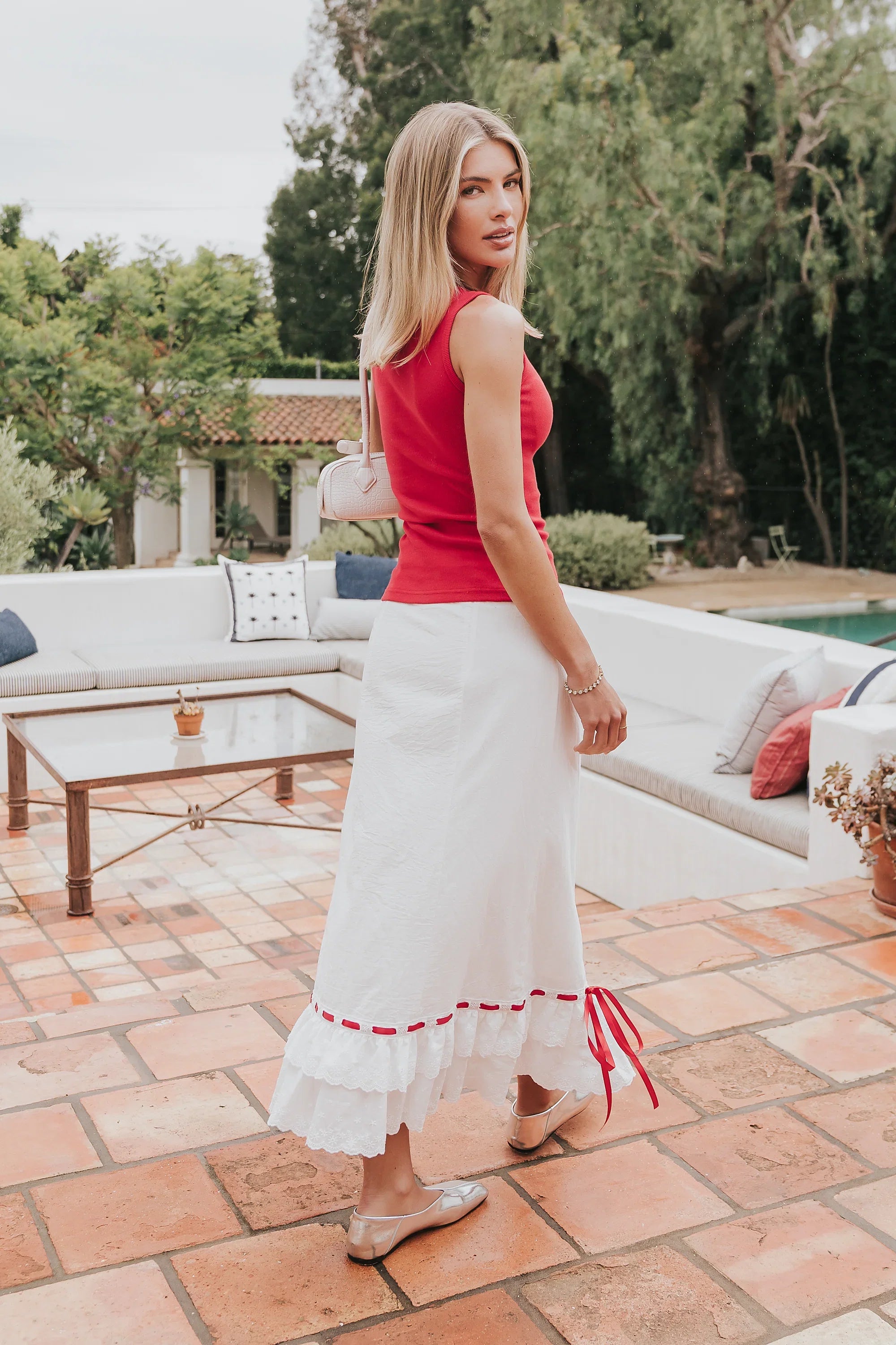 Harlow Embroidered Maxi Skirt