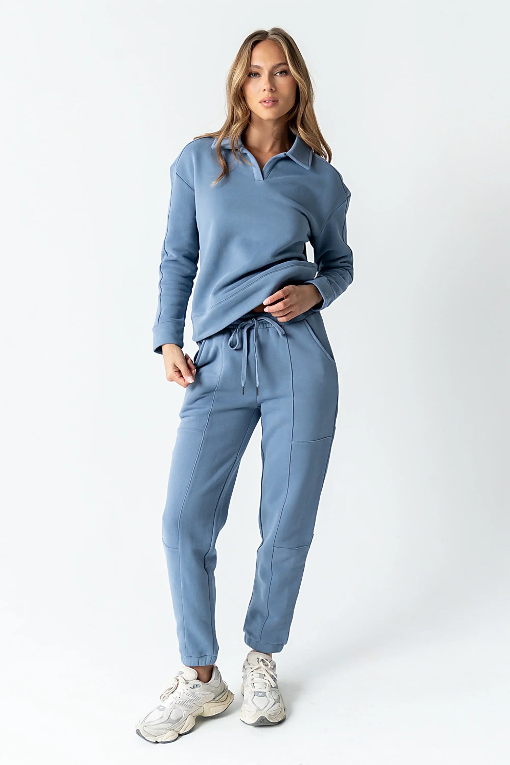 Patricia Barrel Sweatpants in Blue FINAL SALE