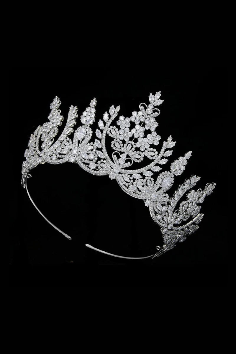 Silver Crystal Princess Crown