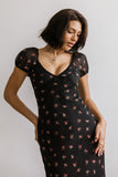 Cammie Floral Maxi Dress in Black FINAL SALE