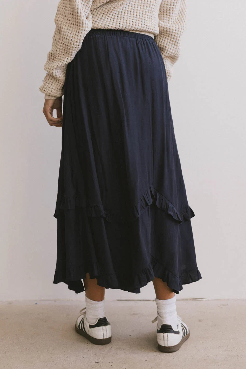Franky Midi Skirt in Navy FINAL SALE