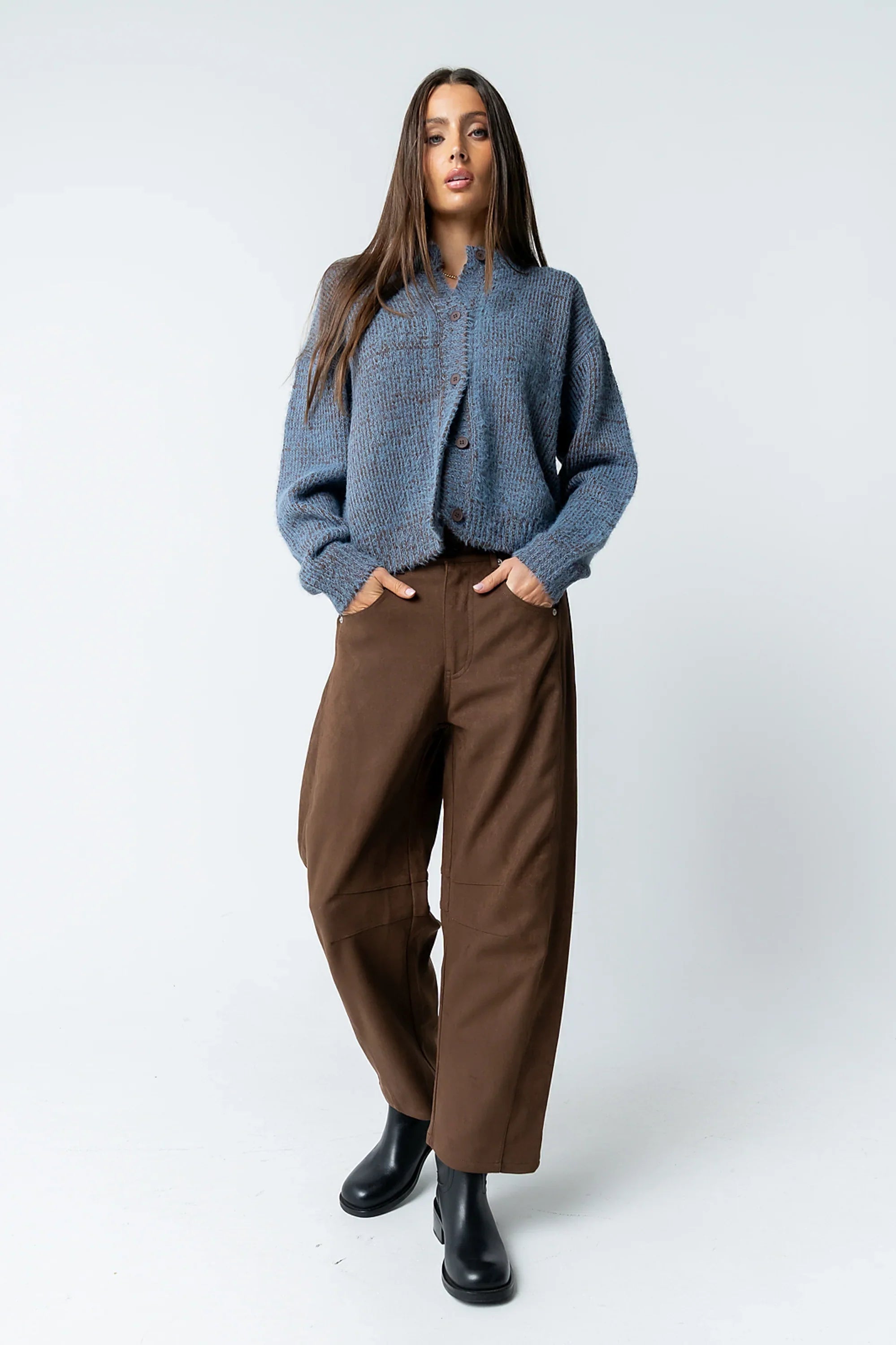 Warren Suede Barrel Pants FINAL SALE