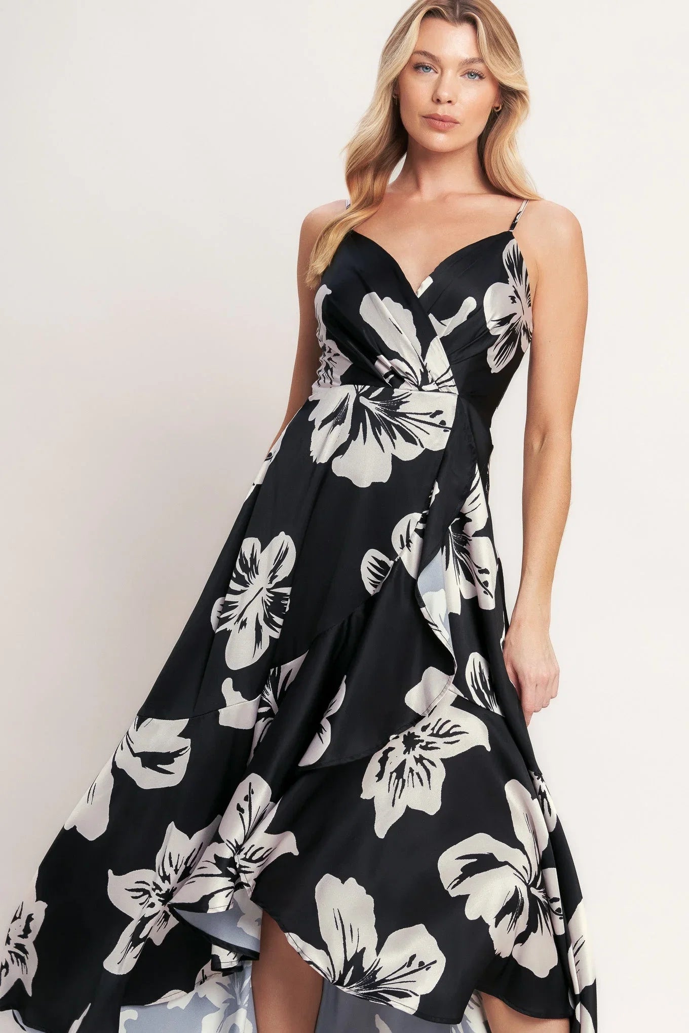ETERNAL FLORA BLACK MAXI DRESS FINAL SALE