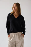 Adella Knit Sweater in Black FINAL SALE