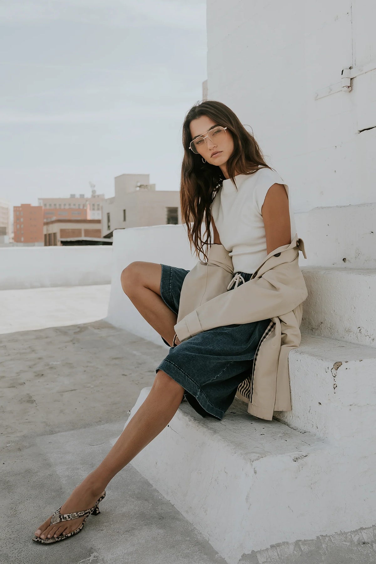 Maggie Knit Top in White