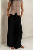 Salma Wide Leg Pants in Black