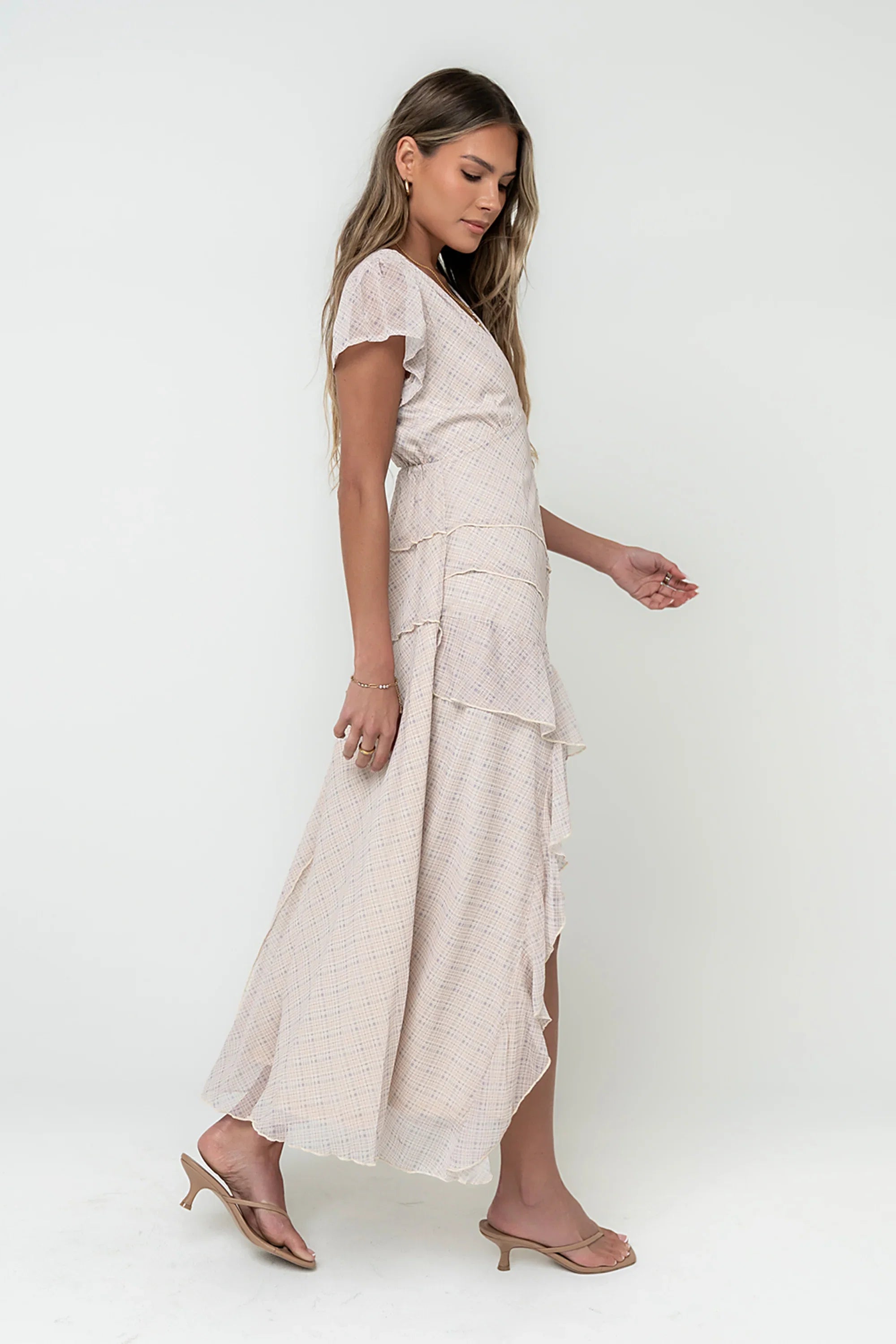 Mindy Plaid Maxi Dress