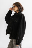 Sarah Corduroy Jacket in Black FINAL SALE