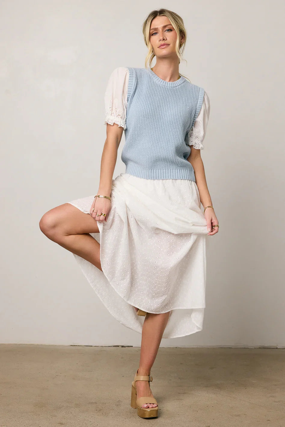 Kaia Embroidered Sweater FINAL SALE