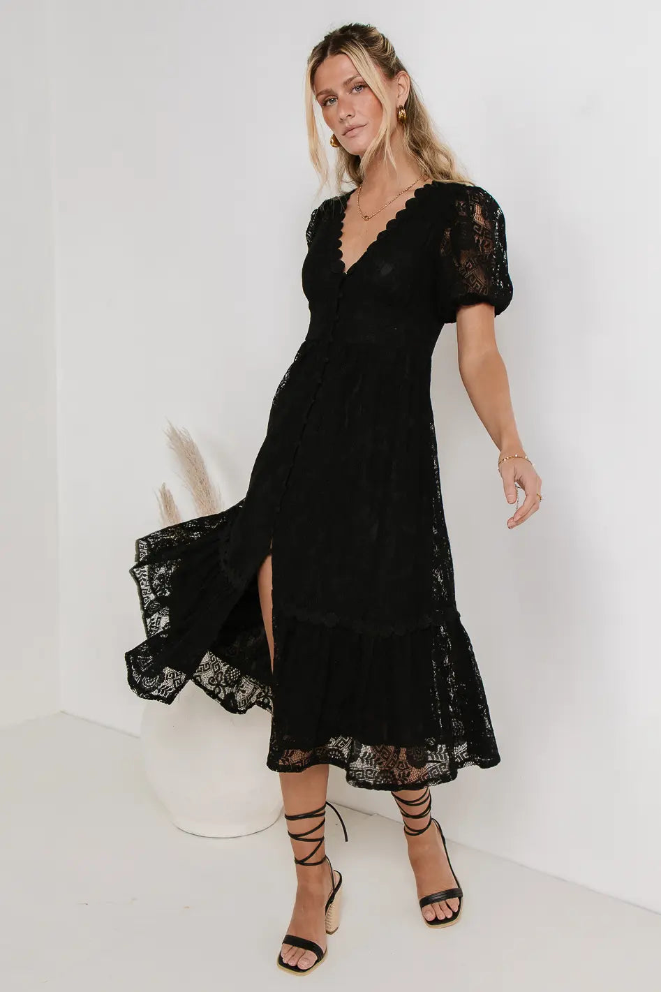 Rowan Lace Dress in Black FINAL SALE