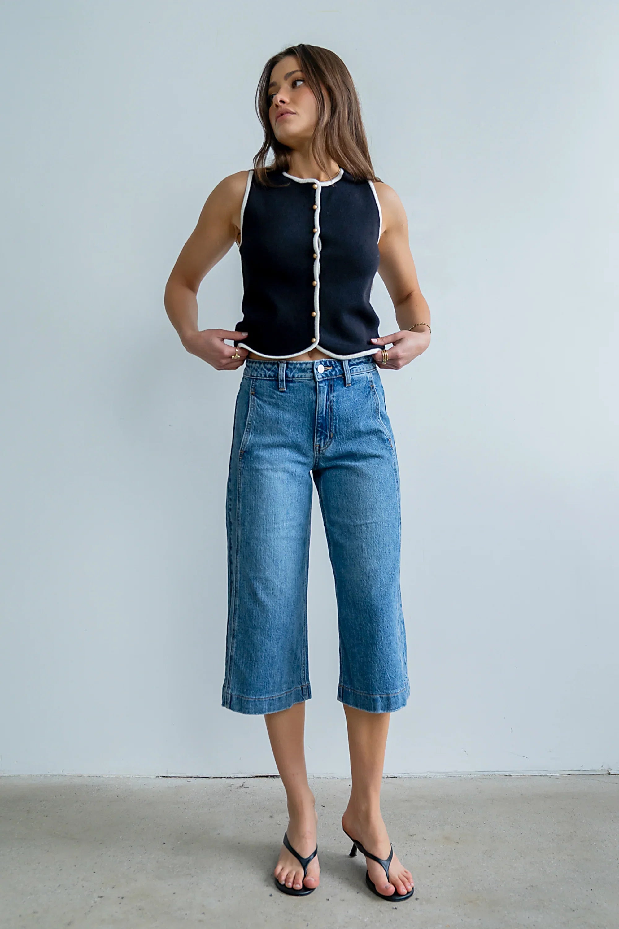 Leanne Wide Leg Capris