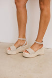 Pascha Wedge Sandal in Sand FINAL SALE
