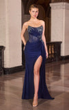 Femka Gown Draped Waist Strapless Dress
