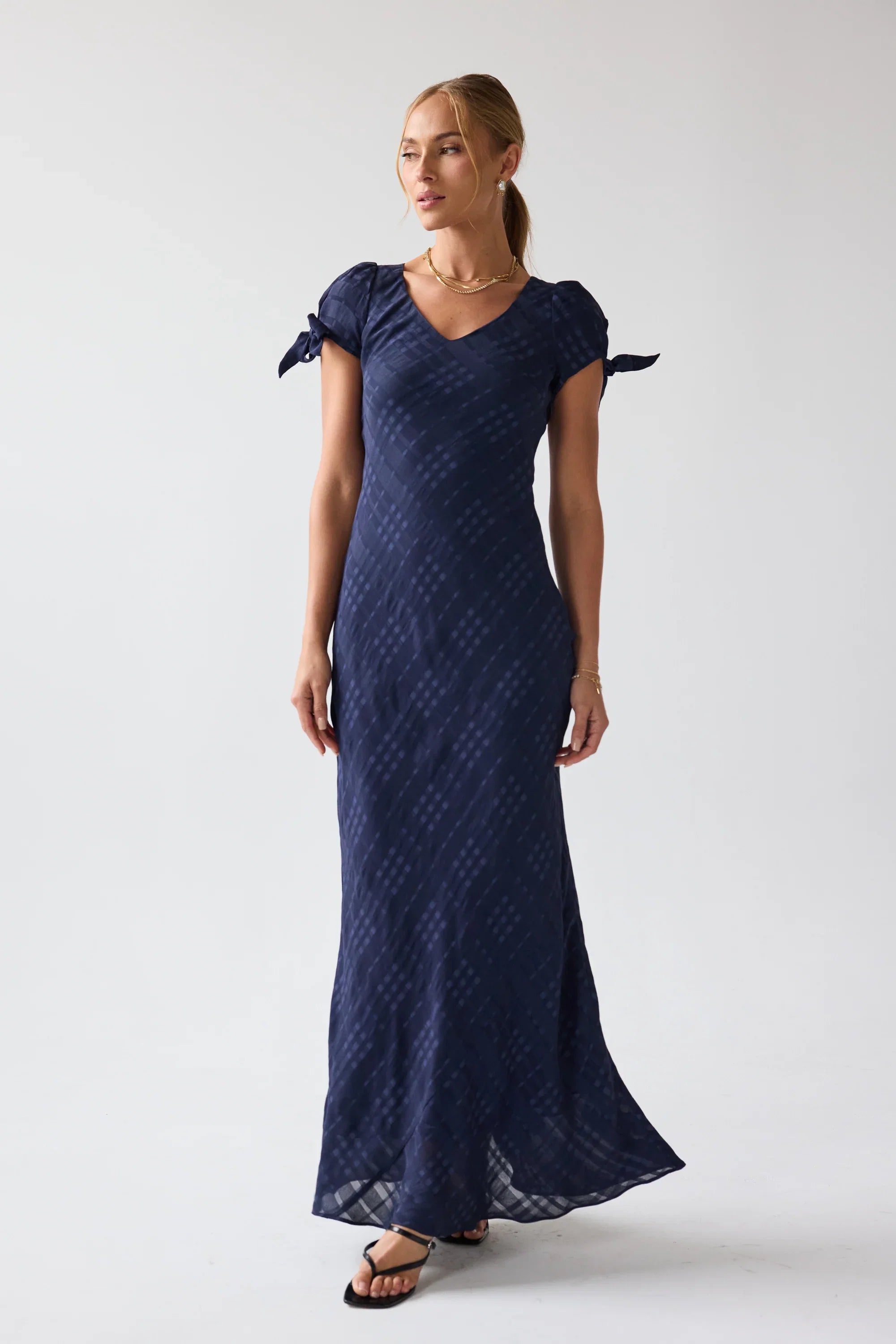 Kimmie Maxi Dress in Navy