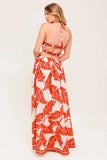 MARLEY MAXI DRESS TROPICAL HALTER MAXI FINAL SALE