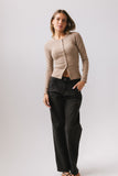 Della Lace Trim Baggy Jeans