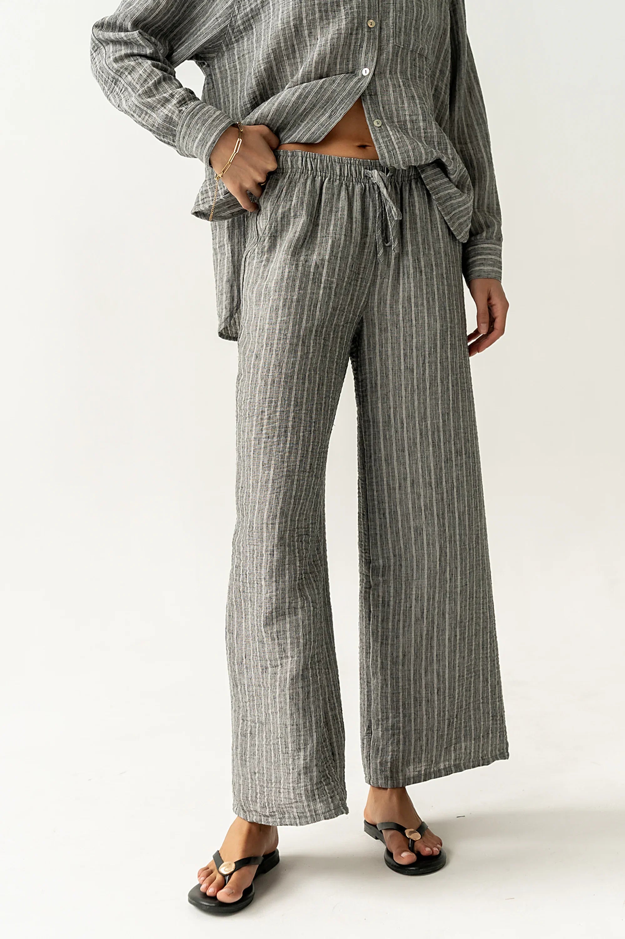 Conner Wide Leg Pants in Black